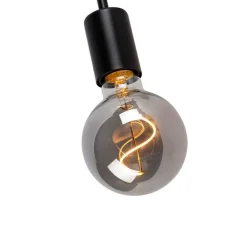 QAZQA Wandleuchten|Wohnzimmerlampen*Moderne Wandleuchte schwarz 15,5 cm - Facile