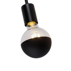 QAZQA Wandleuchten|Wohnzimmerlampen*Moderne Wandleuchte schwarz 15,5 cm - Facile