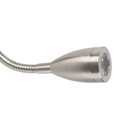 QAZQA Wandleuchten|Wohnzimmerlampen*Moderne Wandleuchte Stahl mit Flexarm - Brescia Combi