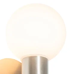 QAZQA Badezimmerlampen|Außenwandleuchten*Moderne Wandleuchte Stahl IP44 - Cederic Up