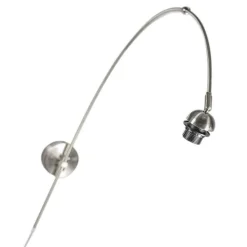 QAZQA Wandleuchten|Wohnzimmerlampen*Moderne Wandleuchte Stahl ohne Schirm - Arc