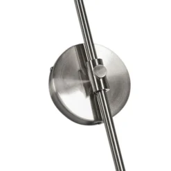 QAZQA Wandleuchten|Wohnzimmerlampen*Moderne Wandleuchte Stahl ohne Schirm - Arc