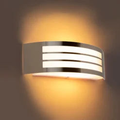 QAZQA Gartenbeleuchtung|Außenwandleuchten*Moderne Wandleuchte Stahl Edelstahl IP44 - Sapphire Deluxe