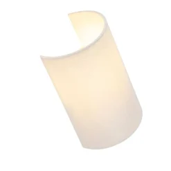 QAZQA Wandleuchten|Wohnzimmerlampen*Moderne Wandleuchte weiß - Simple Drum Jute