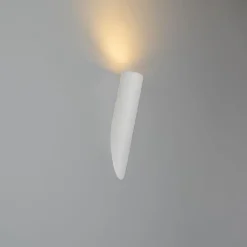 QAZQA Wandleuchten|Wohnzimmerlampen*Moderne Wandleuchte weiß - Slam