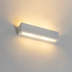 QAZQA Schlafzimmerlampen|Küchenlampen*Moderne Wandleuchte weiß 2-flammig - Tjada Novo