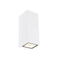 QAZQA Gartenbeleuchtung|Außenwandleuchten*Moderne Wandleuchte weiß GU10 AR70 IP54 - Baleno II