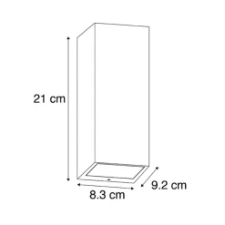 QAZQA Gartenbeleuchtung|Außenwandleuchten*Moderne Wandleuchte weiß GU10 AR70 IP54 - Baleno II