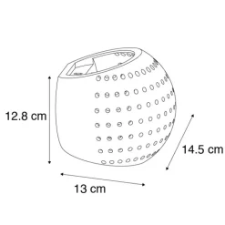 QAZQA Schlafzimmerlampen|Küchenlampen*Moderne Wandleuchte Weiß Gips Kugel mit Lichteffekt - Blur