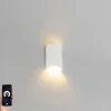 QAZQA Smarte Wandleuchten|Wandleuchten*Moderne Wandleuchte weiß inklusive Wifi G9 - Colja Novo