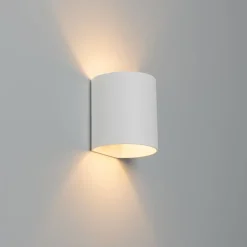 QAZQA Schlafzimmerlampen|Küchenlampen*Moderne Wandleuchte weiß mit Lichteffekt - Sabbio