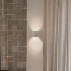 QAZQA Schlafzimmerlampen|Küchenlampen*Moderne Wandleuchte weiß mit Lichteffekt - Sabbio