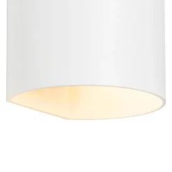 QAZQA Schlafzimmerlampen|Küchenlampen*Moderne Wandleuchte weiß mit Lichteffekt - Sabbio