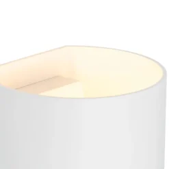 QAZQA Schlafzimmerlampen|Küchenlampen*Moderne Wandleuchte weiß mit Lichteffekt - Sabbio