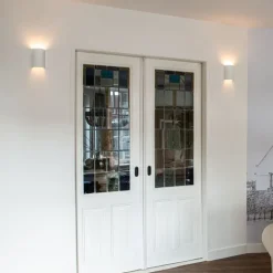 QAZQA Schlafzimmerlampen|Küchenlampen*Moderne Wandleuchte weiß mit Lichteffekt - Sabbio