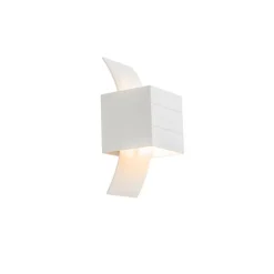 QAZQA Küchenlampen|Wohnzimmerlampen*Moderne Wandleuchte weiß mit Lichteffekt - Amy