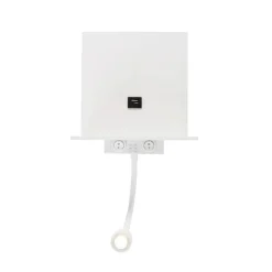 QAZQA Wandleuchten|Schlafzimmerlampen*Moderne Wandleuchte weiß mit USB und Flexarm - Flero