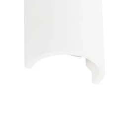 QAZQA Schlafzimmerlampen|Küchenlampen*Moderne Wandleuchte Weiß Rund - Colja Novo