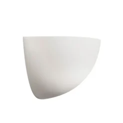 QAZQA Schlafzimmerlampen|Küchenlampen*Moderne Wandleuchte weißer Gips Halbkreis - Britt