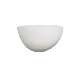 QAZQA Schlafzimmerlampen|Küchenlampen*Moderne Wandleuchte weißer Gips Halbkreis - Britt