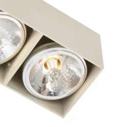 Kinder QAZQA Preisvorteil Auf Leuchtmittel|Smarte Glühbirnen*Moderne Wandstrahler Beige G9 verstellbar 2-flammig - Box