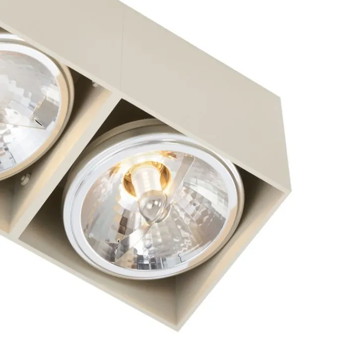 Kinder QAZQA Preisvorteil Auf Leuchtmittel|Smarte Glühbirnen*Moderne Wandstrahler Beige G9 verstellbar 2-flammig - Box