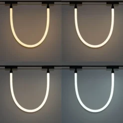 QAZQA Schlafzimmerlampen|Küchenlampen*Moderne weiße Hängelampe für 1-phasiges Schienensystem 8W 3000K - Magnetic Tautau