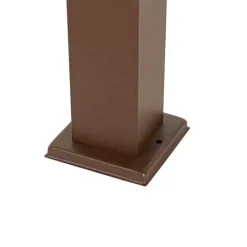 QAZQA Gartenbeleuchtung|Stehlampen Außen*Moderner Außenlaternenpfahl rostbraun 45 cm - Malios