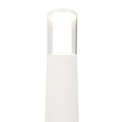 QAZQA Gartenbeleuchtung|Stehlampen Außen*Moderner Außenmast weiß 40 cm IP55 inkl. GU10 3-stufig dimmen bis warm - Carlo