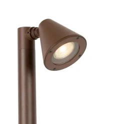 QAZQA Gartenbeleuchtung|Stehlampen Außen*Moderner Außenpfosten rostbraun 100 cm IP44 verstellbar - Ciara