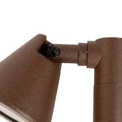 QAZQA Stehlampen Außen|Gartenbeleuchtung*Moderner Außenpfosten rostbraun 60 cm IP44 verstellbar - Ciara