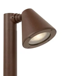QAZQA Gartenbeleuchtung|Stehlampen Außen*Moderner Außenpfosten rostbraun 30 cm IP44 verstellbar - Ciara
