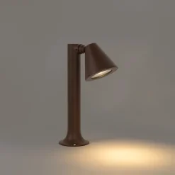 QAZQA Gartenbeleuchtung|Stehlampen Außen*Moderner Außenpfosten rostbraun 30 cm IP44 verstellbar - Ciara