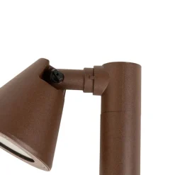 QAZQA Gartenbeleuchtung|Stehlampen Außen*Moderner Außenpfosten rostbraun 30 cm IP44 verstellbar - Ciara