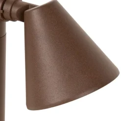 QAZQA Gartenbeleuchtung|Stehlampen Außen*Moderner Außenpfosten rostbraun 30 cm IP44 verstellbar - Ciara