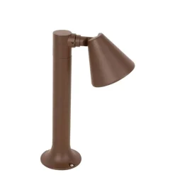 QAZQA Gartenbeleuchtung|Stehlampen Außen*Moderner Außenpfosten rostbraun 30 cm IP44 verstellbar - Ciara