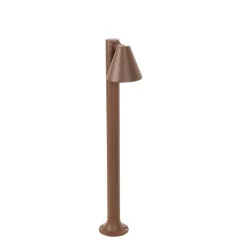 QAZQA Gartenbeleuchtung|Stehlampen Außen*Moderner Außenpfosten rostbraun 60 cm IP44 verstellbar - Ciara