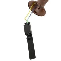 QAZQA Gartenbeleuchtung|Stehlampen Außen*Moderner Außenpfosten rostbraun 60 cm IP44 verstellbar - Ciara