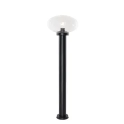 QAZQA Gartenbeleuchtung|Laternen Außen*Moderner Außenpfosten schwarz 100 cm - Elly