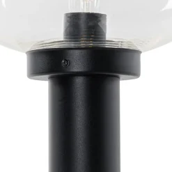 QAZQA Gartenbeleuchtung|Laternen Außen*Moderner Außenpfosten schwarz 100 cm - Elly