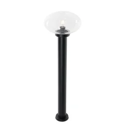 QAZQA Gartenbeleuchtung|Laternen Außen*Moderner Außenpfosten schwarz 100 cm - Elly