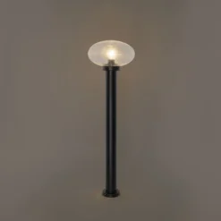 QAZQA Gartenbeleuchtung|Laternen Außen*Moderner Außenpfosten schwarz 100 cm - Elly