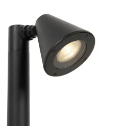 QAZQA Gartenbeleuchtung|Stehlampen Außen*Moderner Außenpfosten schwarz 30 cm IP44 verstellbar - Ciara