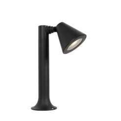 QAZQA Gartenbeleuchtung|Stehlampen Außen*Moderner Außenpfosten schwarz 30 cm IP44 verstellbar - Ciara