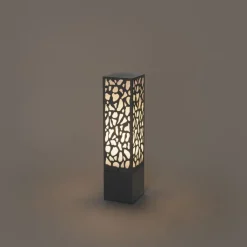 QAZQA Gartenbeleuchtung|Stehlampen Außen*Moderner Außenpoller schwarz 40 cm IP44 - Nicole