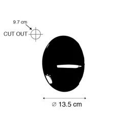 QAZQA Gartenbeleuchtung|Außenstrahler*Moderner Außenwandspot schwarz inkl. LED IP65 - Leti