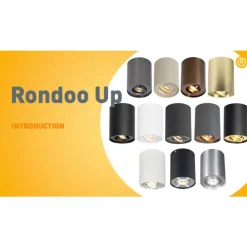 QAZQA Wandstrahler|Aufbaustrahler*Moderner Aufbaustrahler Beige GU10 50mm Drehbar und Kippbar - Rondoo Up