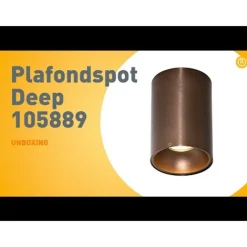 QAZQA Deckenstrahler|Aufbaustrahler*Moderner Aufbaustrahler Dunkelbronze GU10 50mm - Deep