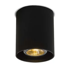 QAZQA Deckenstrahler|Aufbaustrahler*Moderner Aufbaustrahler schwarz GU10 50mm - Tubo