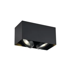 QAZQA Professional Deckenstrahler|Aufbaustrahler*Moderner Aufbaustrahler schwarz inkl. dimmbarer LED 2-flammig - Dionysos